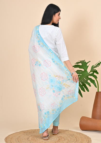 White Lurex Salwar Suits