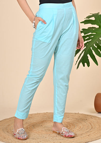 White Lurex Salwar Suits