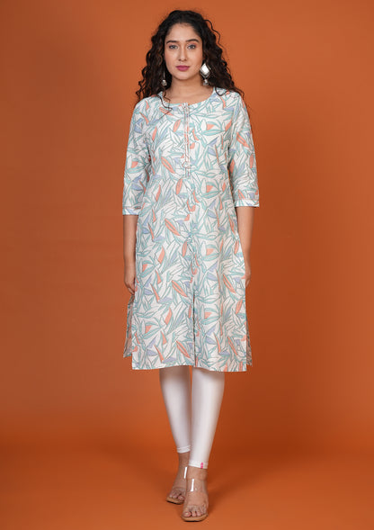 White Raw Silk Kurti