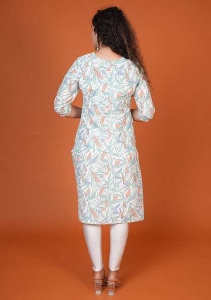 White Raw Silk Kurti