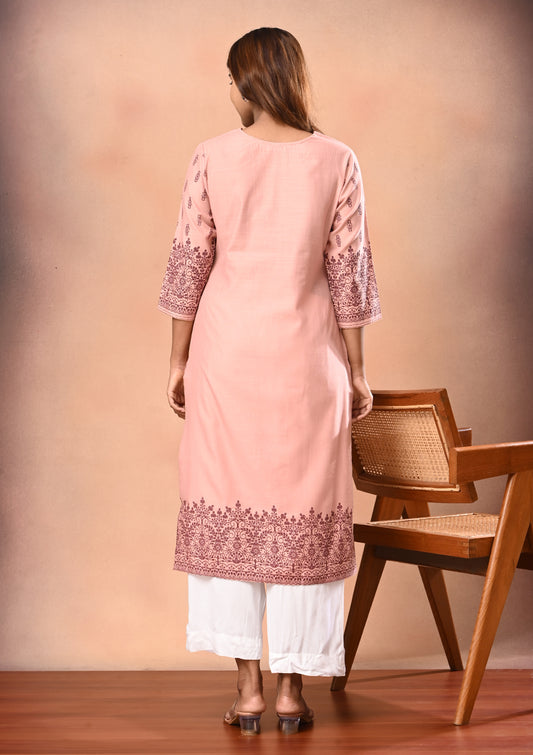 Floral Printed Straight Cut Kurta