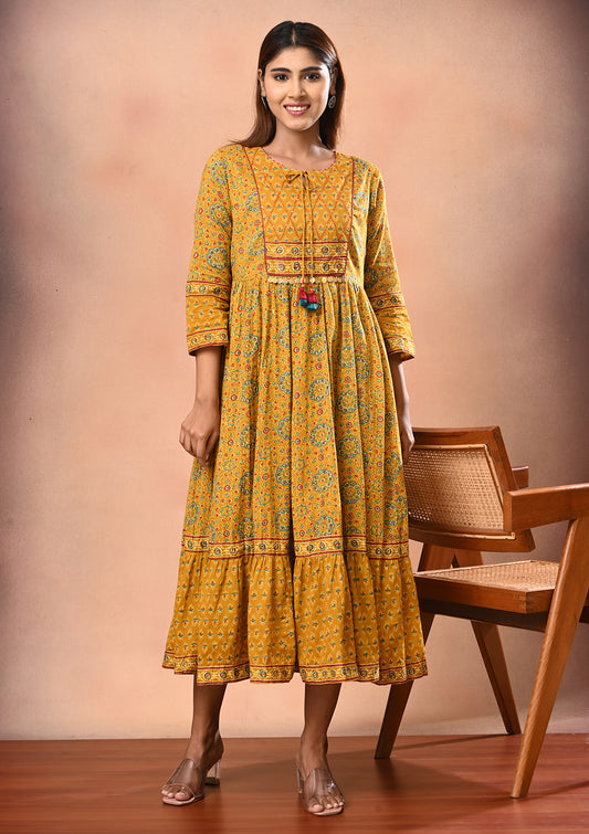 Womens Floral Printed Dress